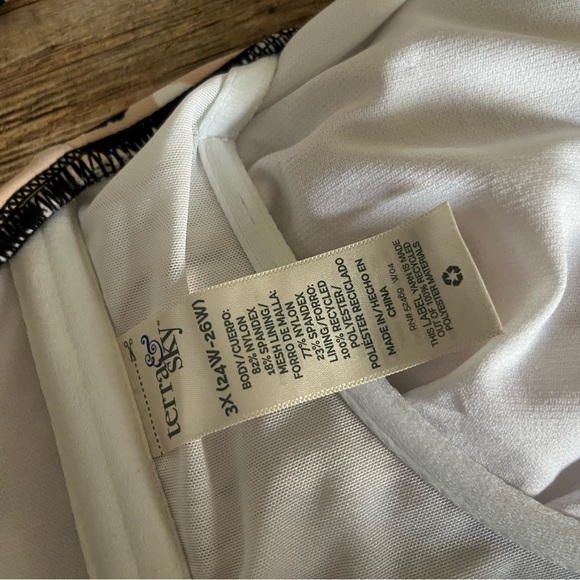 Terra & Sky Womens Leopard Print Tie Bralette Bikini Top Size 3X (24W-26W) - Picture 9 of 12